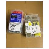 Conical anchors & picture hanging kits x6.