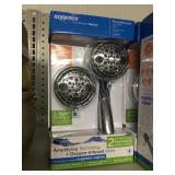 2 Shower Heads Maximize Spray Coverage x 2
