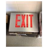 Presc-lite stainless steel emergency exit sign X2