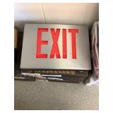 Presc-lite stainless steel emergency exit sign x2