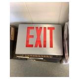 Presc-lite stainless steel emergency exit sign X2
