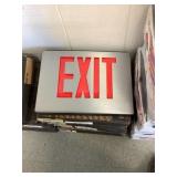 Presc-lite stainless steel emergency exit sign X2