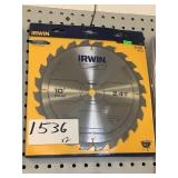Irwin 10in. 24T carbide tipped saw blades x2