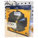 Irwin 7-1/4in, 6T carbide tipped saw blade