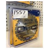 Irwin 8-1/4in, 24t carbide tipped saw blade x5