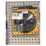 Irwin 8, 8-1/4in, 24t carbide tipped saw blade