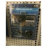 14pc. Carbon  Hole saw set by the pc. X2