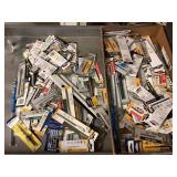 Massive tray of drill bits and blades