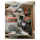 Emery cloth, wire wheels and grinding wheels