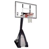 Spalding The Beast Glass Portable Basketball Hoop.