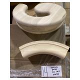 pallet of mixed oak staircase pieces