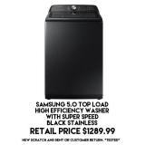 Samsung 5.0 Top Load Washer