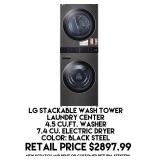 LG Stackable Wash Tower Laundry Center