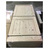 36" Archtop 2 panel Knotty Pine Interior Door