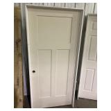 36" RH 3 panel interior door