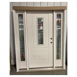 36" LH exterior door with sidelights