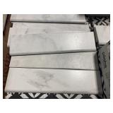 12" x 3" Bullnose Porcelain Tile x 140 pieces