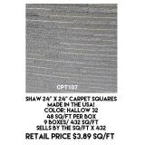 Shaw 24" x 24" Carpet Squares x 432 sq ft