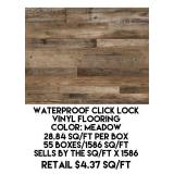 Waterproof Click Lock Vinyl Flooring x 1586 sq ft