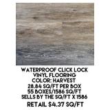 Waterproof Click Lock Vinyl Flooring x 1586 sq ft