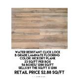 Water Resistant Laminate Flooring x 1288 sq ft