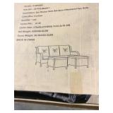 3 piece wicker sofa set. As is