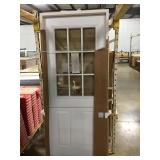 32 inch left hand half view 9 light exterior door