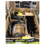 RYOBI 40 volt cordless post hole digger