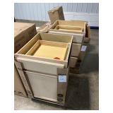 Unfinished Base Cabinets x 2 **AS IS