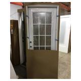 32in x 80in RH Fiberglass 15 lite exterior door.