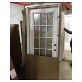 34in x 80in LH Fiberglass 15 lite exterior door.