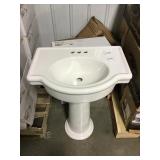 American standard pedestal sink.