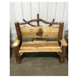 Amish made sassfrass Bench.