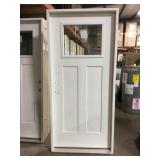 36" RH 2 panel entry door w/ peek window