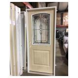 34" RH half view entry door