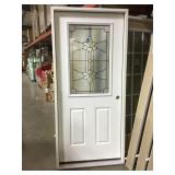 36" LH half view entry door