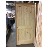 36" RH unfinished pine int. door w/oak jamb