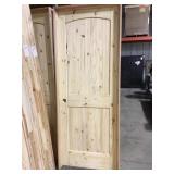 30" RH Unfinished Pine Int Door w/ oak jamb.