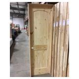 24" RH Unfinished Pine Int Door w/ oak jamb.