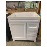 Anka White Vanity with nickel hardware