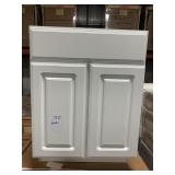 24in. White vanity base w/no top