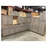 15 piece Silvercreek Norris Gray 30" Kitchen