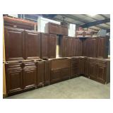 17 Piece Silvercreek Bristol Chocolate 36" Kitchen