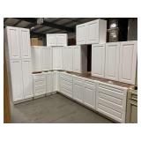 15 piece silvercreek aspen white 36" kitchen