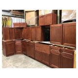 17 pc silvercreek york cherry 30" kitchen