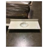 49in Vanity top w/ attacked back splash.