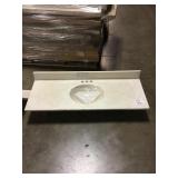 49in Vanity top w/ attacked back splash.