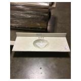 49in Vanity top w/ attacked back splash.