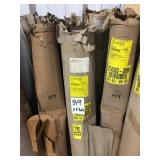 Rolls of Linoleum unknown lengths x6. Damaged.