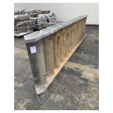 12 Step flight of exterior wooden stairs